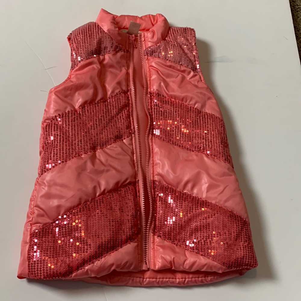Self Esteem Puffy vest peach pink